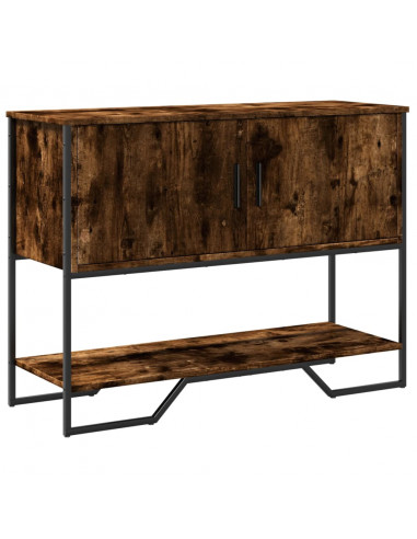 Tavolo Consolle Rovere Fumo 100x35x74,5 cm in Truciolato
