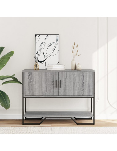 Tavolo Consolle Grigio Sonoma 100x35x74,5 cm in Truciolato