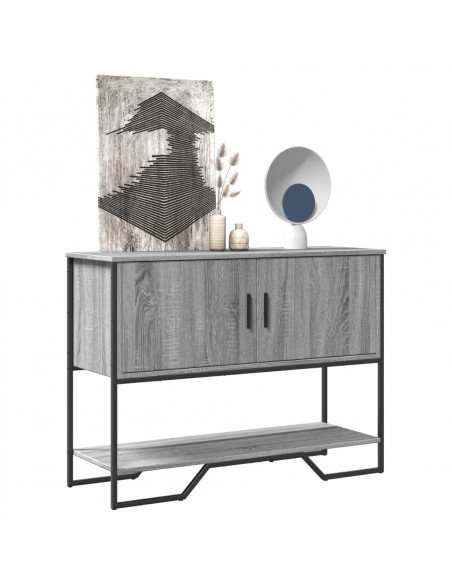 Tavolo Consolle Grigio Sonoma 100x35x74,5 cm in Truciolato