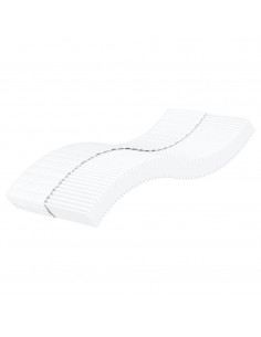 Materasso in Schiuma Bianco 80x220 cm Durezza H2 H3 2