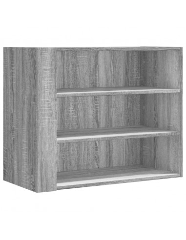 Armadietto a Muro Grigio Sonoma 75x35x60 cm in Truciolato