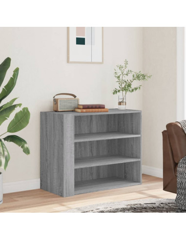 Armadietto a Muro Grigio Sonoma 75x35x60 cm in Truciolato