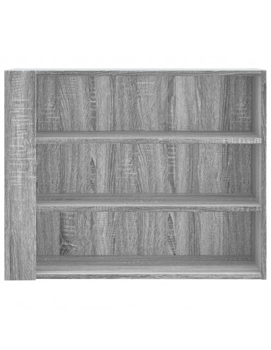 Armadietto a Muro Grigio Sonoma 75x35x60 cm in Truciolato