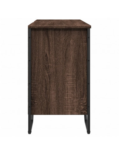Mobile Lavabo Bagno Rovere Marrone 91x35x60cm in Truciolato