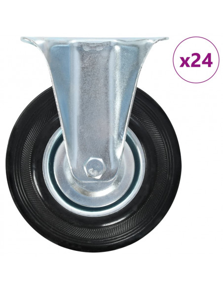 Rotelle Fisse 24 pz 125 mm