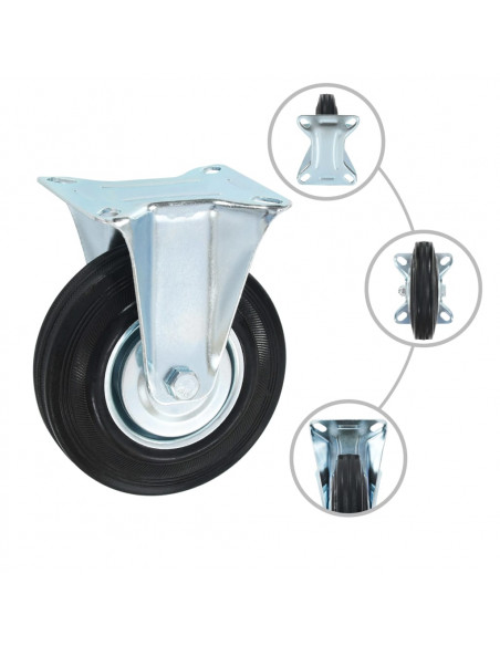 Rotelle Fisse 4 pz 125 mm