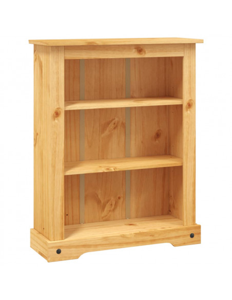 Libreria a 3 Ripiani Pino Messicano Corona Range 81x29x100 cm