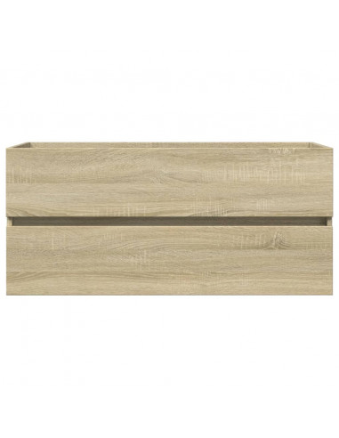 Set Mobili da Bagno 2 pz in Ceramica e Legno Multistrato