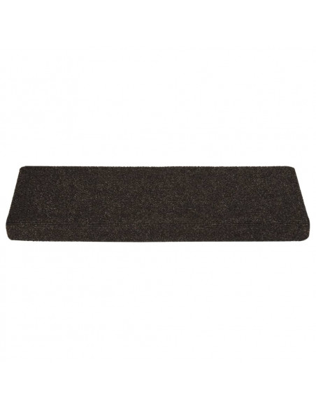 Tappetini per Scale Tessuto Agugliato 15 pz 65x21x4 cm