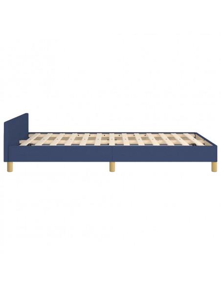 Giroletto con Testiera Blu 120x200 cm in Tessuto