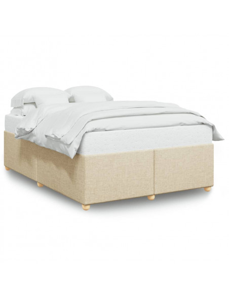 Giroletto senza Materasso Crema 140x190 cm in Tessuto