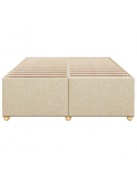 Giroletto senza Materasso Crema 140x190 cm in Tessuto