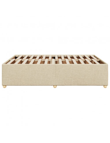 Giroletto senza Materasso Crema 140x190 cm in Tessuto