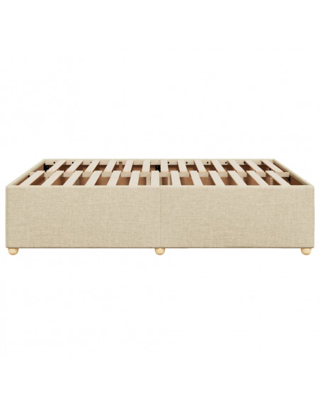 Giroletto senza Materasso Crema 140x190 cm in Tessuto
