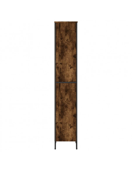 Libreria Rovere Fumo 50x31x169 cm in Legno Multistrato