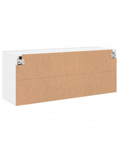 Mobile TV a Parete Bianco 100x30x41 cm