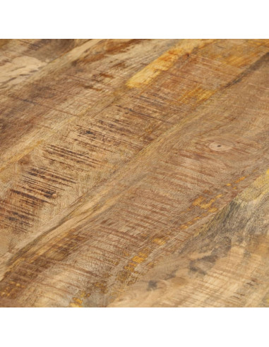 Tavolini Impilabili 2 pz in Legno di Mango Grezzo