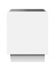 Tavolino da Salotto con LED Infinity Bianco 40x40x50 cm 2