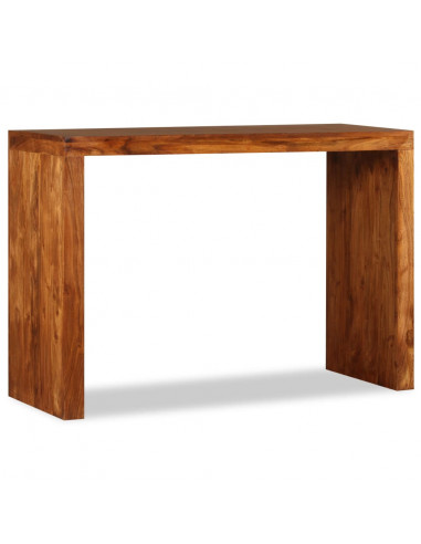 Tavolo Consolle in Legno Massello Finitura Miele 110x40x76 cm