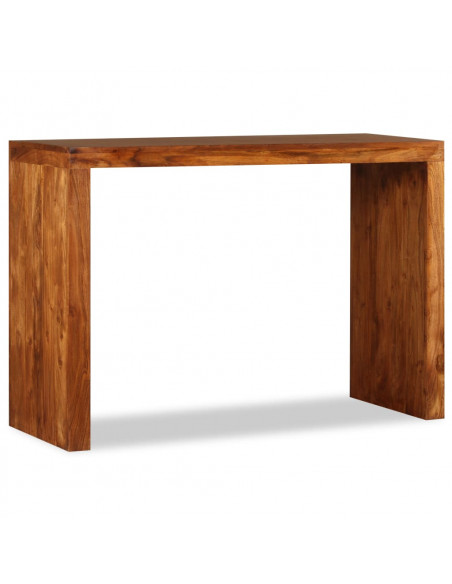 Tavolo Consolle in Legno Massello Finitura Miele 110x40x76 cm