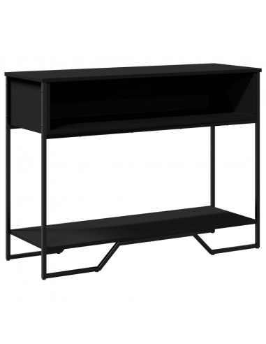 Tavolo Consolle Nero 100x35x74,5 cm in Truciolato