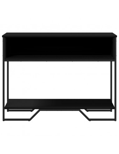 Tavolo Consolle Nero 100x35x74,5 cm in Truciolato