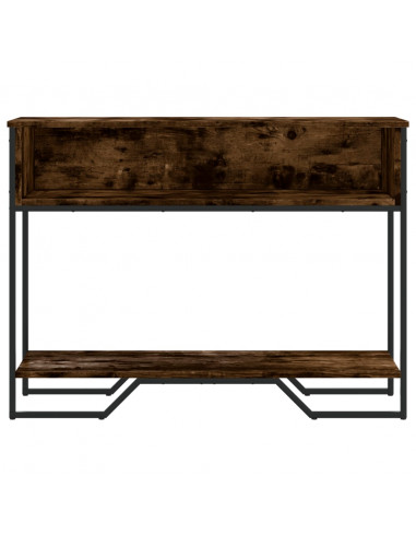 Tavolo Consolle Rovere Fumo 100x35x74,5 cm in Truciolato