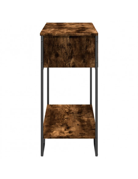 Tavolo Consolle Rovere Fumo 100x35x74,5 cm in Truciolato