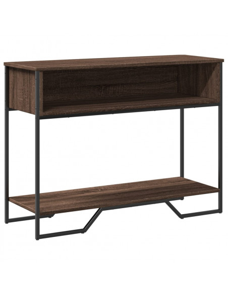 Tavolo Consolle Rovere Marrone 100x35x74,5 cm in Truciolato