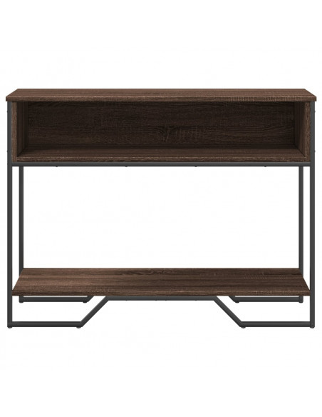 Tavolo Consolle Rovere Marrone 100x35x74,5 cm in Truciolato