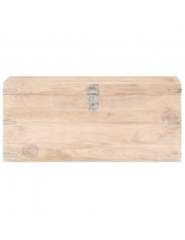 Baule 90x40x40 cm in Legno Massello di Acacia