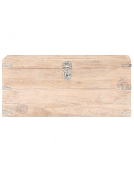 Baule 90x40x40 cm in Legno Massello di Acacia