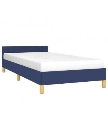 Giroletto con Testiera Blu 100x200 cm in Tessuto