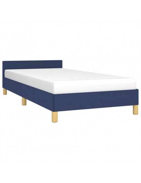 Giroletto con Testiera Blu 100x200 cm in Tessuto