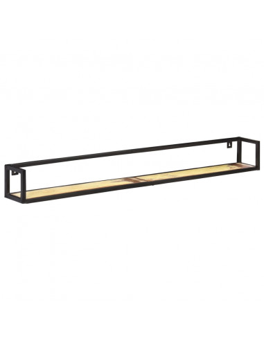 Mensole a Muro 2 pz 160 cm in Legno Massello di Recupero