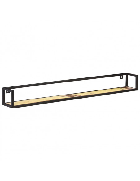 Mensole a Muro 2 pz 160 cm in Legno Massello di Recupero