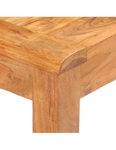 Tavolo Consolle 110x40x76 cm Massello Acacia Finitura Miele