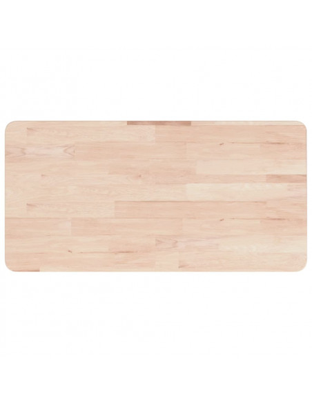 Banco Lavoro 100x60x(73-99,5) cm Legno di Rovere Rettangolare