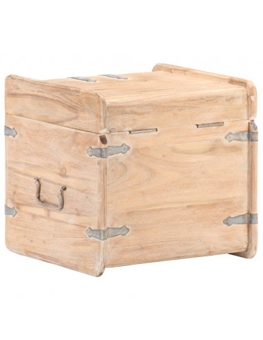 Baule 40x40x40 cm in Legno Massello di Acacia