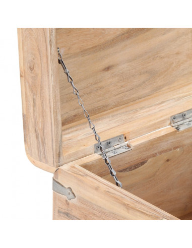 Baule 40x40x40 cm in Legno Massello di Acacia