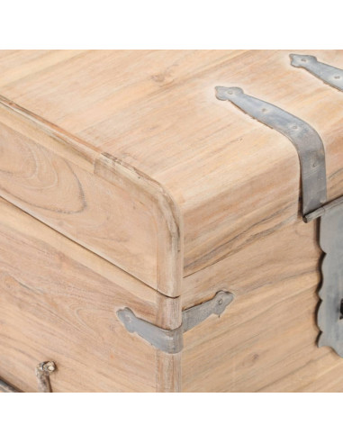 Baule 40x40x40 cm in Legno Massello di Acacia