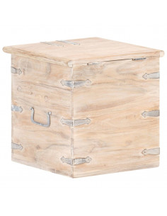 Baule 40x40x40 cm in Legno Massello di Acacia 2