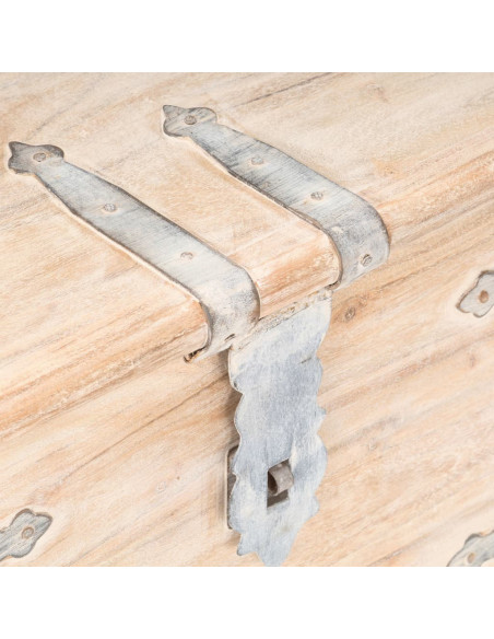 Baule 40x40x40 cm in Legno Massello di Acacia