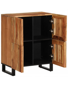 Credenza 60x34x75 cm in Legno Massello di Acacia 2