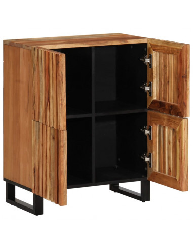 Credenza 60x34x75 cm in Legno Massello di Acacia