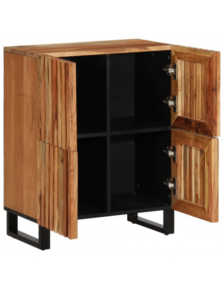 Credenza 60x34x75 cm in Legno Massello di Acacia