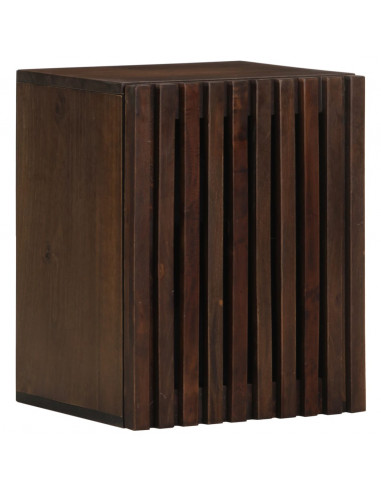 Mobile da Bagno a Parete 38x34x48 cm in Legno Massello di Mango