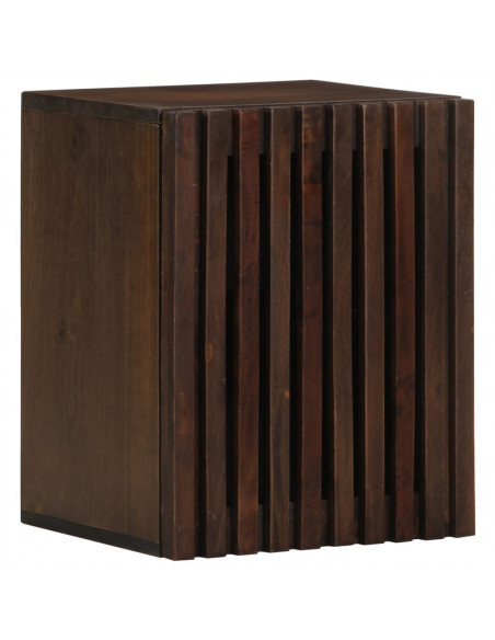 Mobile da Bagno a Parete 38x34x48 cm in Legno Massello di Mango