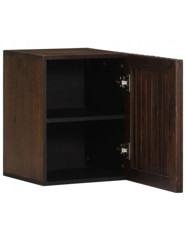 Mobile da Bagno a Parete 38x34x48 cm in Legno Massello di Mango