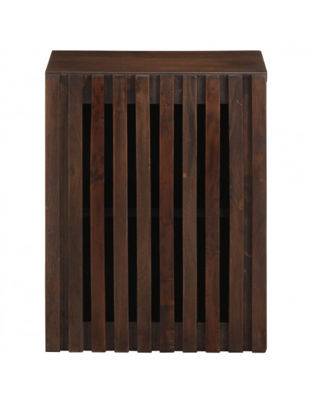Mobile da Bagno a Parete 38x34x48 cm in Legno Massello di Mango